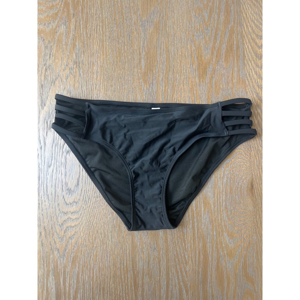 Tempt Me Black Strappy Cutout Bikini Bottom